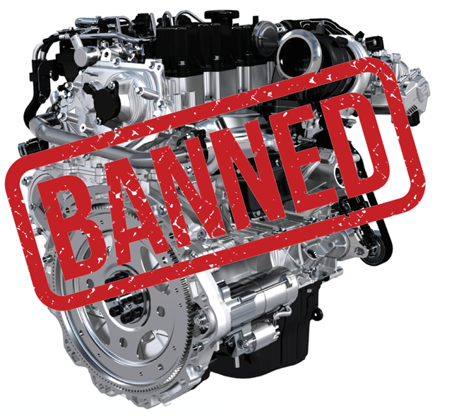 Engines to face ban by 2035